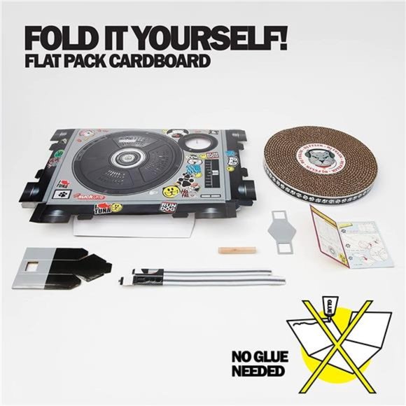 Cat Scratcher DJ Deck Interactive Cat Toys Cat Scratching Post Alternative - Picture 5 of 7